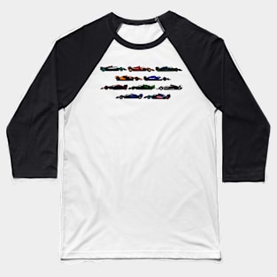 2024 F1 Cars Baseball T-Shirt